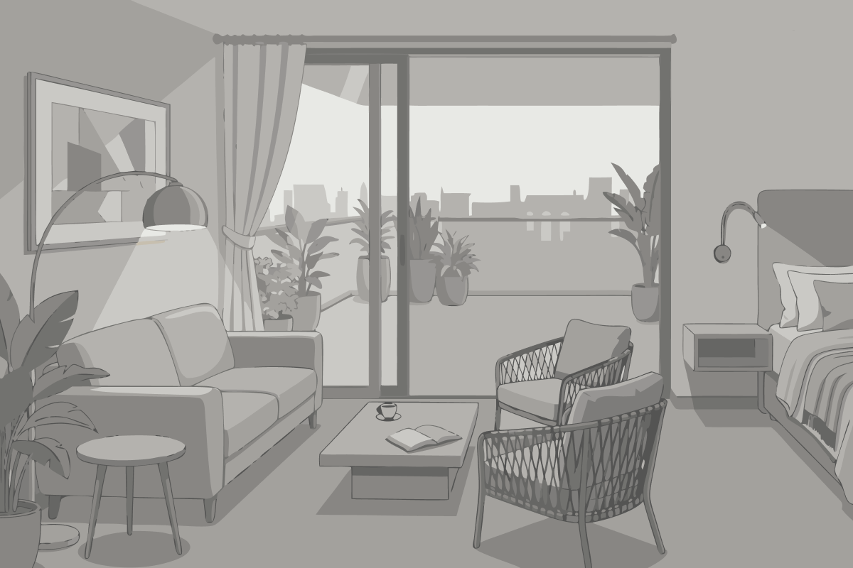 Suite con 2 Camere da Letto e Vista Mare